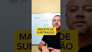 MACETE DE SUBTRAÇÃO matemática matematica enem [upl. by Immot]