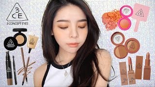 One Brand Makeup Tutorial Stylenanda 3CE  Soft Brown Makeup Eng Subs  Erna Limdaugh [upl. by Eagle]