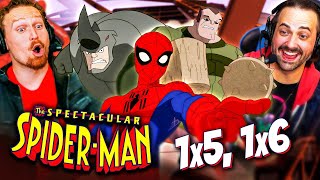 SPECTACULAR SPIDERMAN Season 1 Episodes 5 amp 6 REACTION Sandman  Rhino  Marvel [upl. by Anerual]