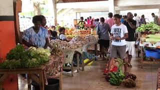 Walking Around Port Vila In Vanuatu [upl. by Nylarej]