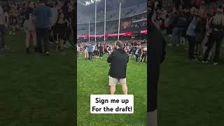 Im draftable 🤣 afl football short shortsvideo [upl. by Anaeerb]