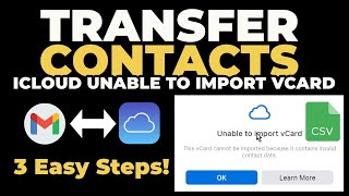 Unable to Import vCard  This vCard cannot be imported because it contains invalid contact data [upl. by Tterag]
