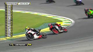 SBK 2022 1ª ETAPA SUPERSPORT 400  INTERLAGOS  SP [upl. by Ydoow211]