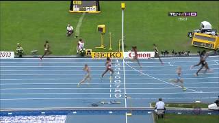 Christine OHURUOGU Wins Womens 400m Final IAAF Moscow World Championship 2013 [upl. by Annunciata]