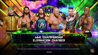 WWE Elimination Chamber 2022 Lashley c vs Lesnar vs Rollins vs Styles vs Riddle vs Theory [upl. by Zampino]