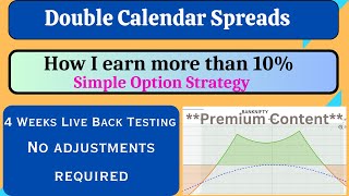 Double Calendar Spread  Adjustment videos link in Description  optionstrategies trading [upl. by Lokin994]