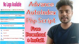 Advance Auto Index Php Script  Free Download Php Script  Install Process Php Download Site Script [upl. by Suisyola]