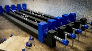 Making  Long  HeavyDuty  Steel Bar Clamps [upl. by Terrence]