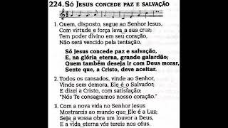 CCB Hinário 5 Hino №224 Só Jesus concede paz e salvação Voz e violão 😇😀🙌🏻 [upl. by Sauveur]