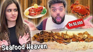 Eating Rs50000 Lobster 😱  Crabs Aur Octopus Bohot Maze Ka Hai 🤣  Seafood Heaven 😍 [upl. by Roseline46]