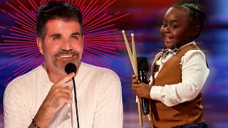 ADORABLE Kid Drummer SHOCKS the AGT Judges [upl. by Einnos360]