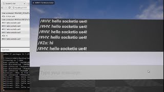 Quick socketio chat in Unreal [upl. by Norred582]