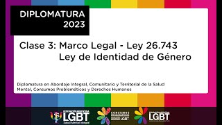 Diplomatura 2023  Clase 3 quotMarco Legal Ley de Identidad de Género  Diversidadesquot [upl. by Dolphin860]