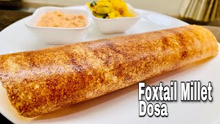 Foxtail Millet DosaNavanakki DoseKangni ke DosaViju’s Eat inVijayalaxmiAKalburgi [upl. by Eniamor]