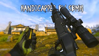 Getting Handicapped By SBMM While Using An Overkill Setup [upl. by Atsylak148]