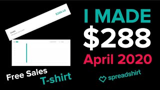 spreadshirt tutorial  I have got free 200 sales on spreadshirt April 2020 [upl. by Marguerite]