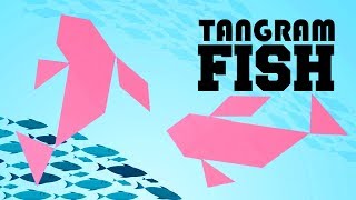 Tangram For Kids  Tangram Fish  10 Fish Shapes  Voom Kids [upl. by Toomin]