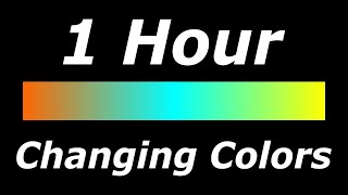 Relaxing 3 Color Changing OrangeCyanYellow Screen Led Lights 1 Hour [upl. by Braden407]