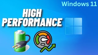 How to Change Power Plan to High Performance on Windows 11 [upl. by Tneciv]