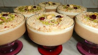 Crème assida aux noisettes  عصيدة البوفريوة التونسية [upl. by Hsiwhem595]