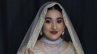 Beautiful Engagement Look  Sandal Lehenga  Bridal Makeup  makeup bridalmakeup youtube [upl. by Linet618]