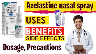 Azelastine nasal spray USES  BENEFITS  Side Effects  How to use azelastine nasal spray [upl. by Quinlan]