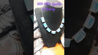 Art Deco Opalite set in Sterling 😍💙💙💙💙💙💙💙 [upl. by Hike]