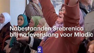 Vreugde bij nabestaanden Srebrenica om vonnis Mladic  RTL NIEUWS [upl. by Julide724]