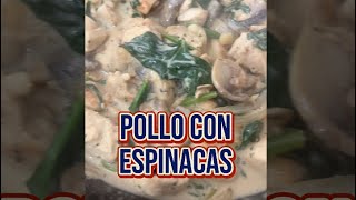 Pollo con espinacas y champiñones [upl. by Hoopes]