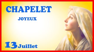 CHAPELET 🙏 Samedi 13 Juillet  Mystères Joyeux [upl. by Muhcan]