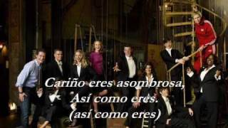 Glee  Just The Way You Are En Español  Lyrics [upl. by Aihppa107]