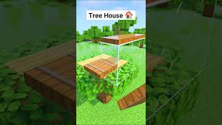 Minecraft Starter Treehouse🏠 shorts [upl. by Flore641]