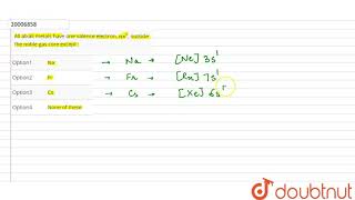 All alkali metals have one valence electron ns1 outside the noble gas core except [upl. by Alyal200]