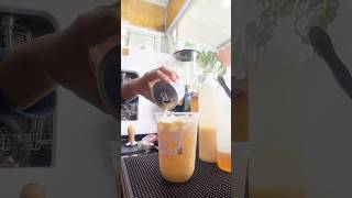 Passion sterilized milk shortsviral shortvideo coffee [upl. by Orenid]