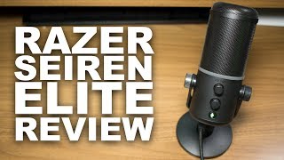 Razer Seiren Elite Dynamic USB Mic Review  Test [upl. by Fulviah]