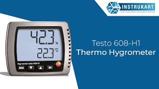 Testo 608H1 Thermo Hygrometer  Instrukart [upl. by Gehlbach]