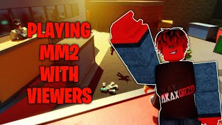 🔴 ROBLOX LIVE MM2 SUMMER WITH VIEWERS [upl. by Hallam]