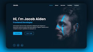 Personal Portfolio Website using HTML amp CSS [upl. by Namyl]