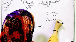 Quartiles deciles and percentiles for grouped and ungrouped data ch 3 lec 8 [upl. by Cirtap]