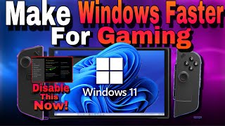 Configure Windows 11 For Gaming Lenovo Legion Go amp Asus Rog Ally  Boost Performance amp Battery Life [upl. by Samot]