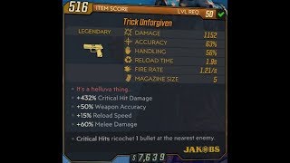 Borderlands 3 Trick Unforgiven the legendary crit damage pistol [upl. by Ziwot758]