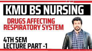 BS Nursing KMU  DRUGS AFFECTING RESPIRATORY SYSTEM  4th Semester  pharmacology [upl. by Keary]