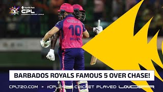 Barbados Royals HISTORIC Five Over Chase  CPL 2024 [upl. by Omer]