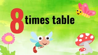 lets teach 8 times table in one minute  easy peasy math [upl. by Dottie]