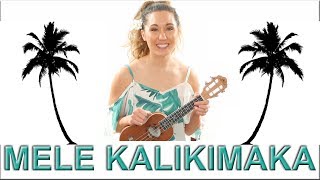 Mele Kalikimaka Ukulele Tutorial with Easy Chords and Play Along [upl. by Surbeck]