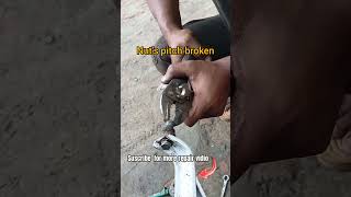 Bicycle support wheel repairing  balance wheel repairing  nits broken pitch [upl. by Nalyk]