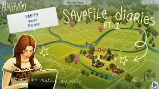 how to build a sims 4 save file from scratch🗺️🏠🍊the sims 4 save file diaries 1 [upl. by Lion]