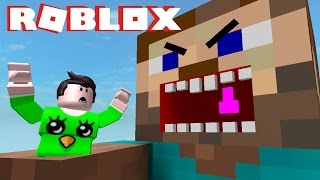 ROBLOX ESCAPE GIANT MINECRAFT STEVE [upl. by Herrle]