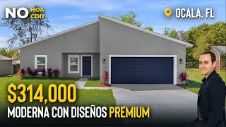 Casa Nueva sin Alfombra 🥂 y Acabados Superiores en los 300000s en Ocala Florida  SIN HOA 🤩 [upl. by Nicoli490]