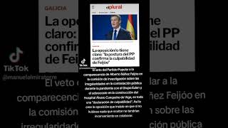 La oposicion lo tiene claro la postura del pp confirma la culpabilidad de Feijoo [upl. by Nnylesor]